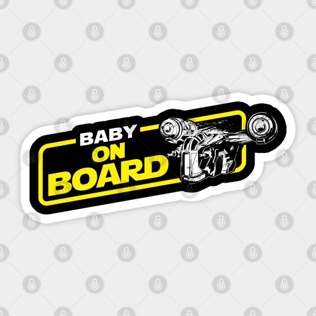 BABY ON BOARD Sticker by arace